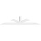 Ekena Millwork Richland Architectural Grade PVC Gable Bracket, 84"W x 17 1/2"H x 4"D x 4"F, 5/12 Pitch GBP084X18X0404RIC00 - alternate 3